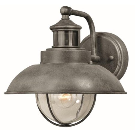 PERFECTTWINKLE 10 in.Harwich Dualux Outdoor Wall Light, Textured Gray PE2681381